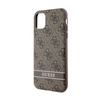 Guess 4G Printed Stripe - iPhone 11 / iPhone XR Case (brown)
