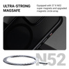 Crong Hybrid Frost MAG Cover - tok MagSafe tokkal iPhone 16 Pro készülékhez (fekete)