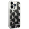 Karl Lagerfeld Monogram Liquid Glitter - Case for iPhone 14 Pro Max (Black)