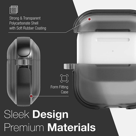 X-Doria Raptic Air - Etui AirPods 3 z karabińczykiem (Silver)