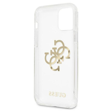 Guess 4G Big Logo Charm - pouzdro pro iPhone 11 (zlaté přívěsky)