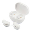 Guess Script Logo - TWS Bluetooth headphones + charging case (white)