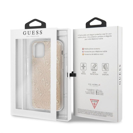 Guess 4G Glitter - pouzdro pro iPhone 11 Pro (zlaté)