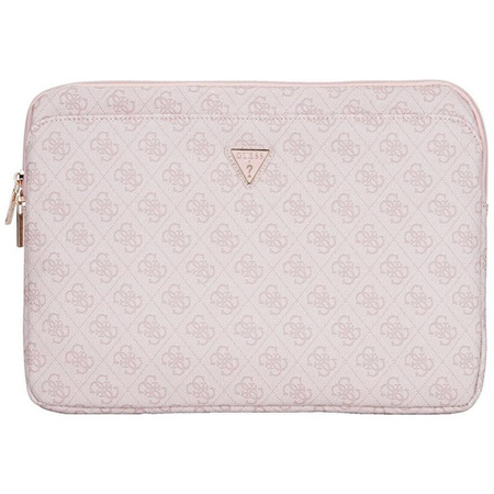 Guess 4G Reißverschlusstasche Dreieck Logo Tasche - 14" Notebooktasche (rosa)