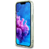 Guess IML Metal Glitter Flowers Triangle MagSafe - étui pour iPhone 16e (vert)
