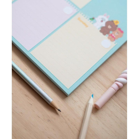 Line Friends - Agenda hebdomadaire 54 pages A4