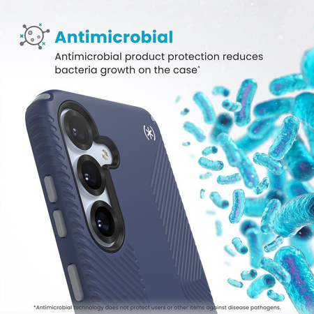 Speck Presidio2 Grip Magnet - Samsung Galaxy S25+ / 24+ MagSafe Case (Coastal Blue/Dust Gray/White)