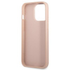 Guess Saffiano Doppelkarten-Dreieck - iPhone 13 Pro Max Tasche (rosa)