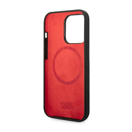 Karl Lagerfeld Choupette Head MagSafe Silicone - pouzdro pro iPhone 14 Pro Max (černé)