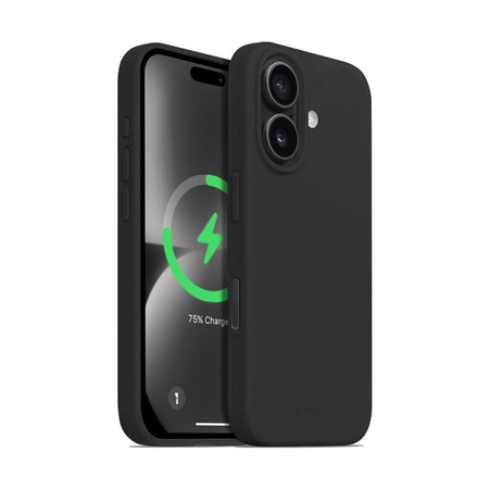 Crong Color Cover Magnetic - Case for iPhone 16 Plus MagSafe (black)