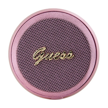 Guess Magnetic Script Metal Logo - Bluetooth speaker V5.3 (pink)