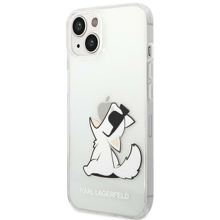 Karl Lagerfeld Choupette Fun-Sonnenbrille - iPhone 14 Etui (Transparent)