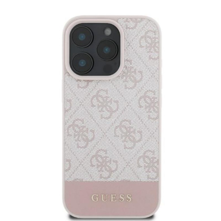 Guess 4G Bottom Stripe - Case for iPhone 16 Pro (pink)