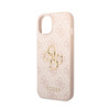 Guess 4G Big Metal Logo - Coque iPhone 15 (rose)