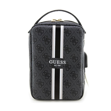 Guess 4G Printed Stripes Reise-Universaltasche - Accessoire-Organizer (Schwarz)