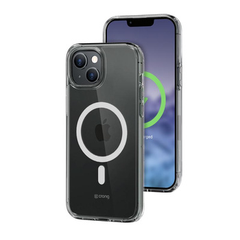Crong Clear MAG Abdeckung - iPhone 15 Plus MagSafe Hülle (Klar)