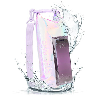 Case-Mate Waterproof Mini Phone Bucket Dry Bag - Waterproof bag with phone pocket up to 7" (Soap Bubble)