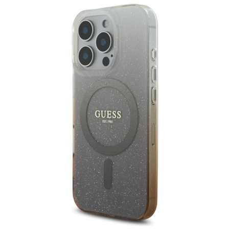 Guess IML Glitter Gradient MagSafe - Case for iPhone 16 Pro (Brown)