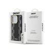DKNY Leather Checkered Mono Pattern MagSafe - iPhone 15 Pro Max Case (black)