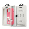 Karl Lagerfeld Silicone Karl & Choupette - Etui iPhone 13 mini (fuksja)