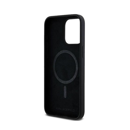 Karl Lagerfeld Silicone Choupette Head MagSafe - iPhone 15 Pro Case (black)