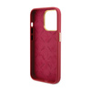 Guess Silicone Script Metal Logo & Frame - Coque iPhone 15 Pro (magenta)