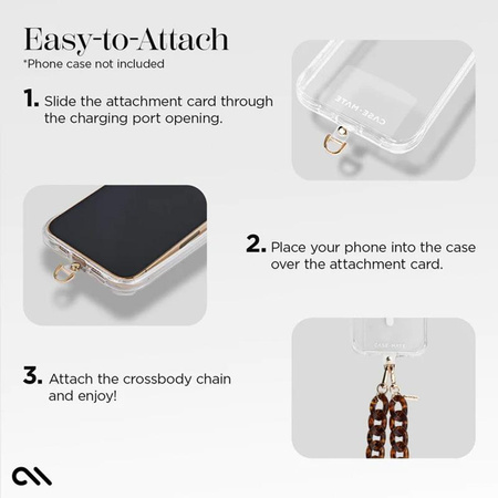 Řetízek Case-Mate Phone Crossbody Chain - šňůrka / řetízek přes rameno pro telefon (želvovinová)