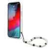 Guess fehér gyöngyház szíj - iPhone 12 / iPhone 12 Pro tok (átlátszó)