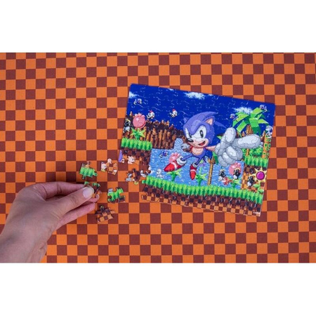 Ježek Sonic - 3D keramický hrnek 250 ml + Puzzle 100 dílků
