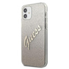 Guess Glitter Gradient Script - pouzdro pro iPhone 12 mini (zlaté)