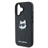 Karl Lagerfeld Monogram Choupette Head Pin - Etui iPhone 16 (noir)