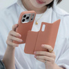 ETUI Z KLAPKĄ DO IPHONE 17 PRO do MAGSAFE MOSHI SKÓRZANE MAGNETYCZNE