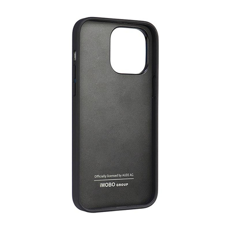 Audi Szintetikus bőr - iPhone 14 Pro Max tok (fekete)