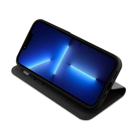 Karl Lagerfeld Booktype NFT Saffiano Karl & Choupette - Tasche für iPhone 14 (Silber)