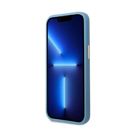 Guess 4G Logo Platte MagSafe - iPhone 13 Pro Max Tasche (blau)