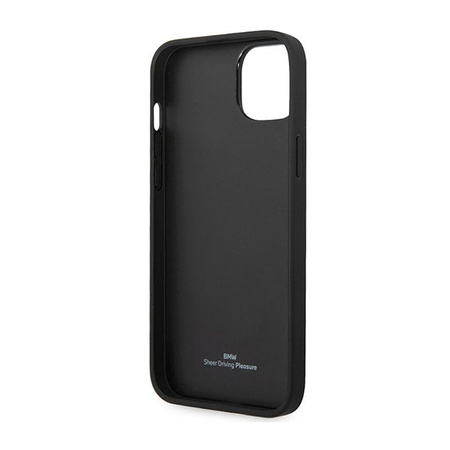 BMW Leather Diamond Pattern - Case for iPhone 14 (Burgundian)