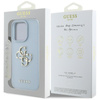 Guess Grained Big 4G Logo Small Classic Logo - Case for iPhone 16 Pro (blue)