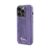 Guess Paillettenschrift Metall - iPhone 13 Pro Tasche (lila)