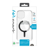 Speck Presidio Perfect-Clear MagSafe - tok iPhone 16e / iPhone 15 / iPhone 14 / iPhone 13 készülékhez (átlátszó / króm bevonat / derűs ezüst)