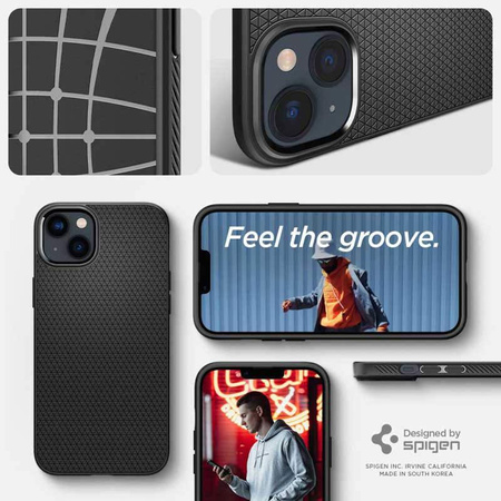 Spigen Liquid Air - Etui do iPhone 14 Plus (Czarny)