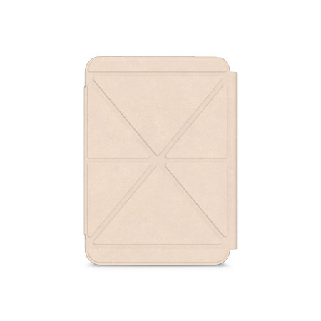 Moshi VersaCover - iPad mini 6 (2021) origami case with Apple Pencil charging (Savanna Beige)