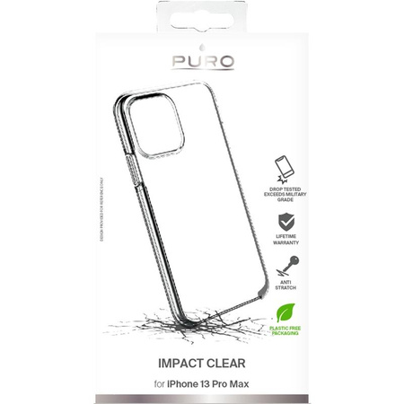 PURO Impact Clear - iPhone 13 Pro Max tok (átlátszó)