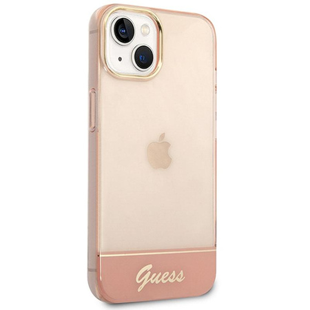 Guess Translucent - iPhone 14 Tasche (rosa)