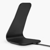 XVIDA (POWER 2) Wireless Charging Desk Stand - Chargeur inductif Qi 7,5W pour bureau, aluminium (noir)