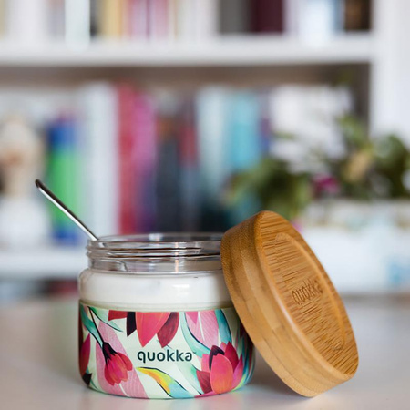 Quokka Deli Food Jar - Skleněná dóza na potraviny / lunchbox 500 ml (Spring)