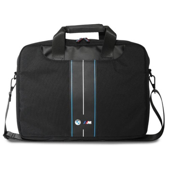 BMW Nylon Blue Stripe - Laptop Bag 16" (Black)