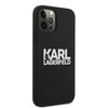 Karl Lagerfeld Silicone Stack Logo - pouzdro pro iPhone 12 / iPhone 12 Pro (černé)