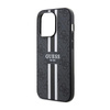 Guess 4G Étui MagSafe à rayures imprimées - iPhone 14 Pro Max (Noir)