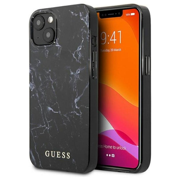 Guess Marble - iPhone 13 Tasche (schwarz)