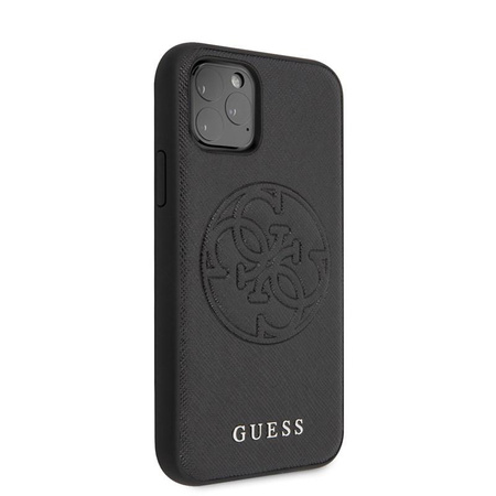 Pouzdro Guess Saffiano 4G Circle Logo - iPhone 11 Pro (černé)